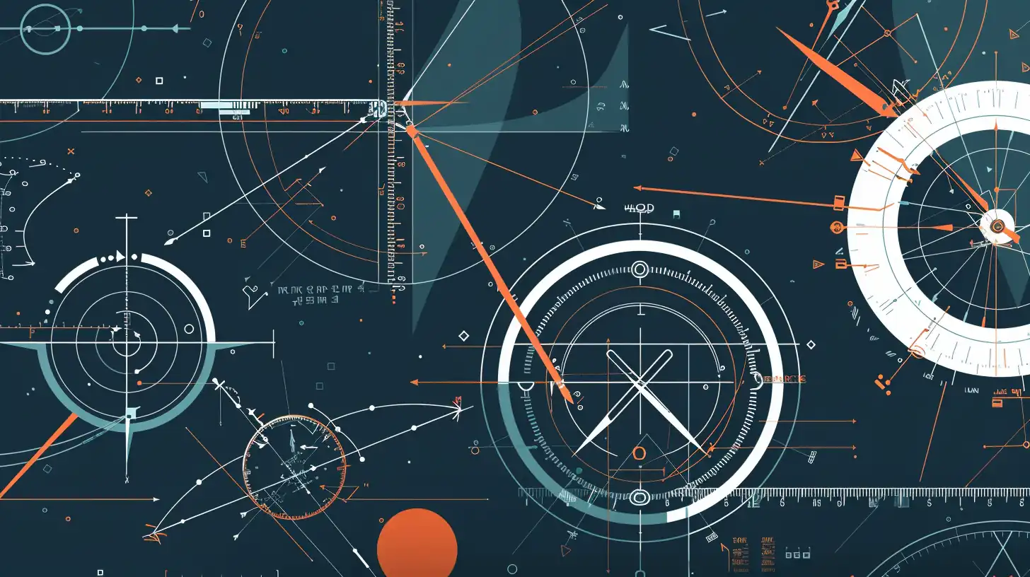 geometrijska konstrukcija in presečišče premic z uporabo kotomerja