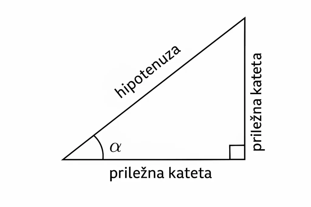 stranice v pravokotnem trikotniku